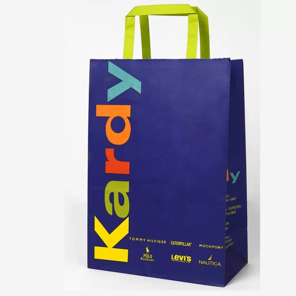 Custom Imprint Kraft Paper Bag with twisted handle (2) Paper Bag