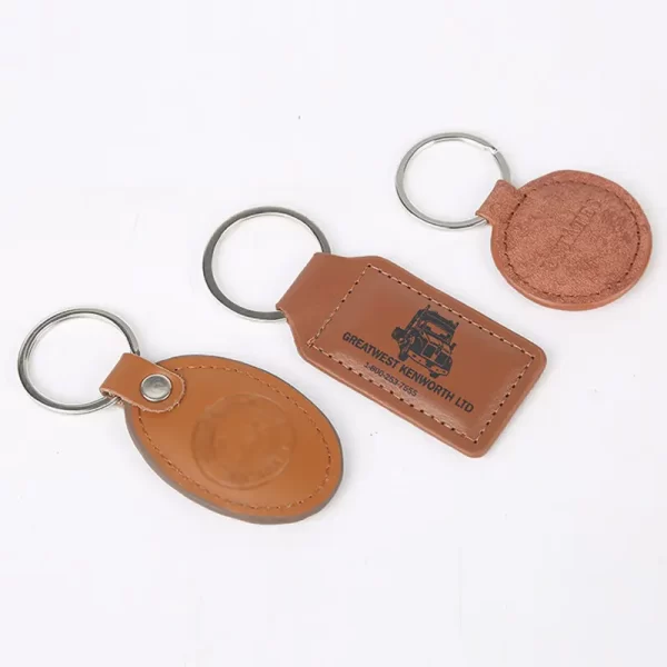 Metal / Leather Keyring 