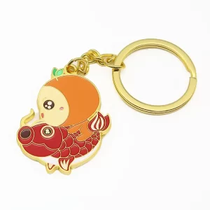 Metal / Leather Keyring 