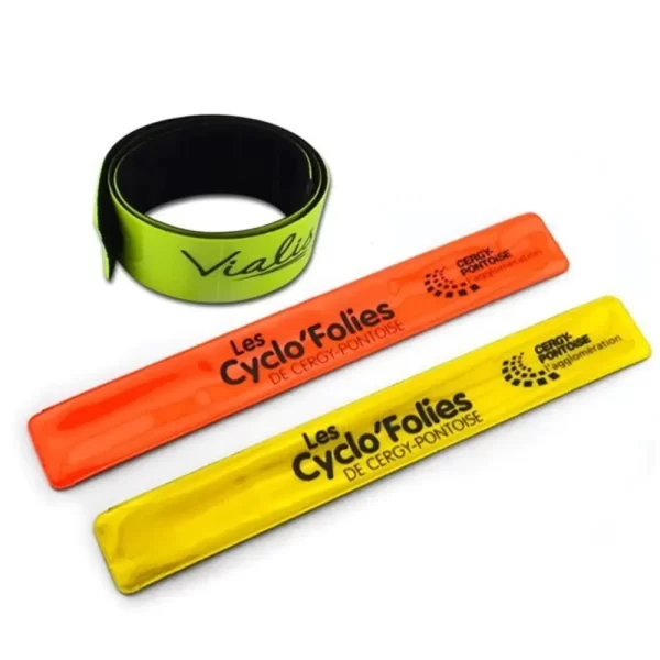 PVC Reflective Wristband (1) Slap PVC Wristband