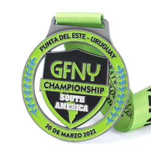 Medal badge with lanyard 