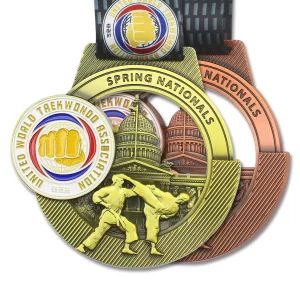 Medal badge with lanyard